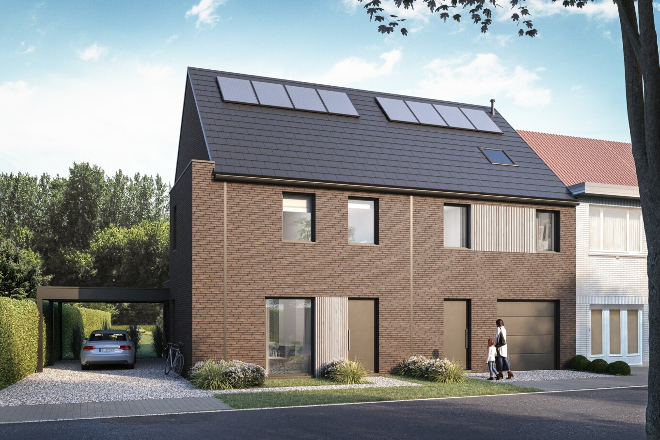 Projectontwikkeling Potrell nieuwbouwwoningen Merelbeke 1