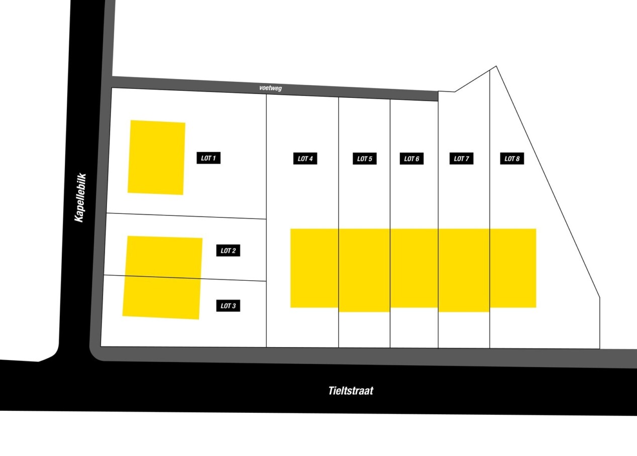 Plan tieltstraat Tekengebied 1