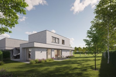 Moderne villa op groot perceel in een groene omgeving nabij Gent